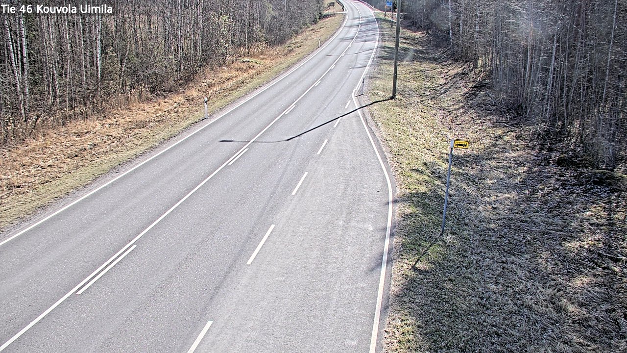 Weather Camera Image Väg 46 Kouvola, Uimila, Kouvola, Kymenlaakso