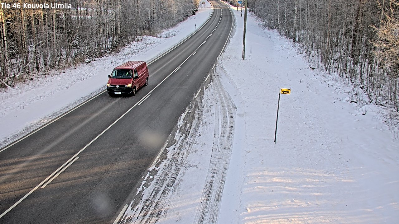 Weather Camera Image Road 46 Kouvola, Uimila, Kouvola, Kymenlaakso