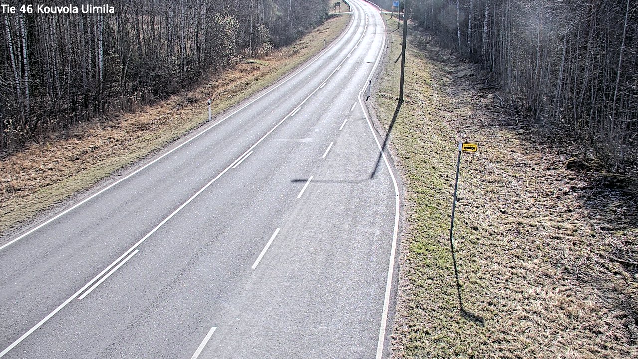 Weather Camera Image Väg 46 Kouvola, Uimila, Kouvola, Kymenlaakso