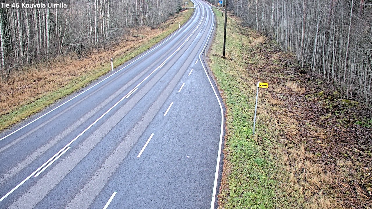 Weather Camera Image Väg 46 Kouvola, Uimila, Kouvola, Kymenlaakso