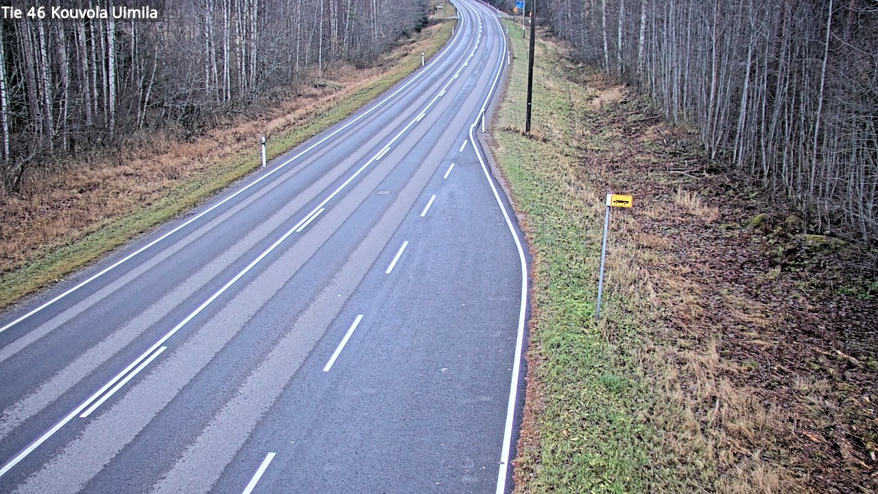 Weather Camera Image Väg 46 Kouvola, Uimila, Kouvola, Kymenlaakso