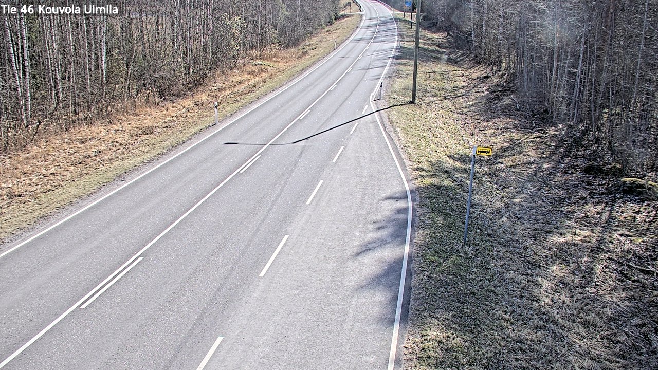 Weather Camera Image Väg 46 Kouvola, Uimila, Kouvola, Kymenlaakso