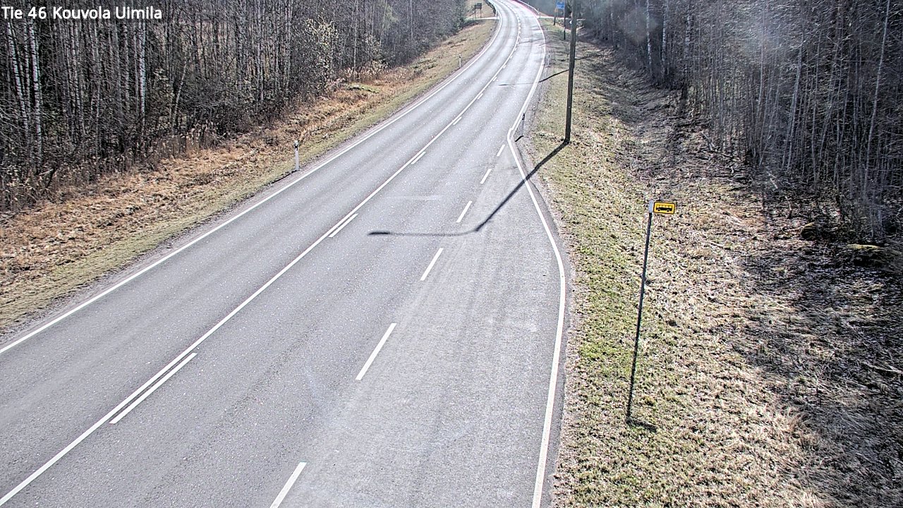 Weather Camera Image Väg 46 Kouvola, Uimila, Kouvola, Kymenlaakso