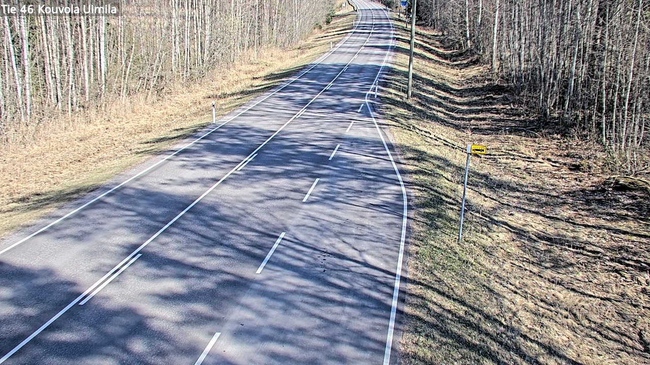 Weather Camera Image Väg 46 Kouvola, Uimila, Kouvola, Kymenlaakso