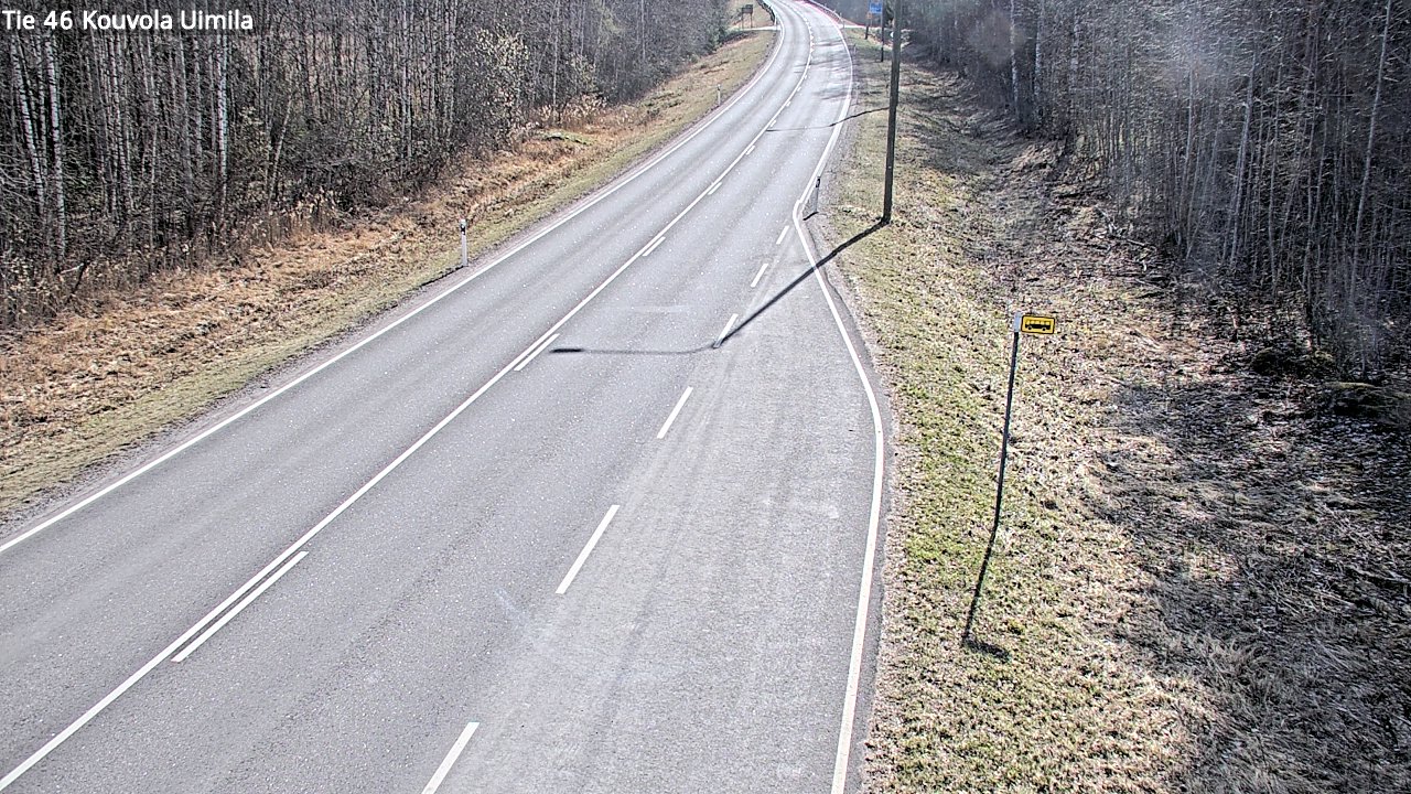 Weather Camera Image Väg 46 Kouvola, Uimila, Kouvola, Kymenlaakso
