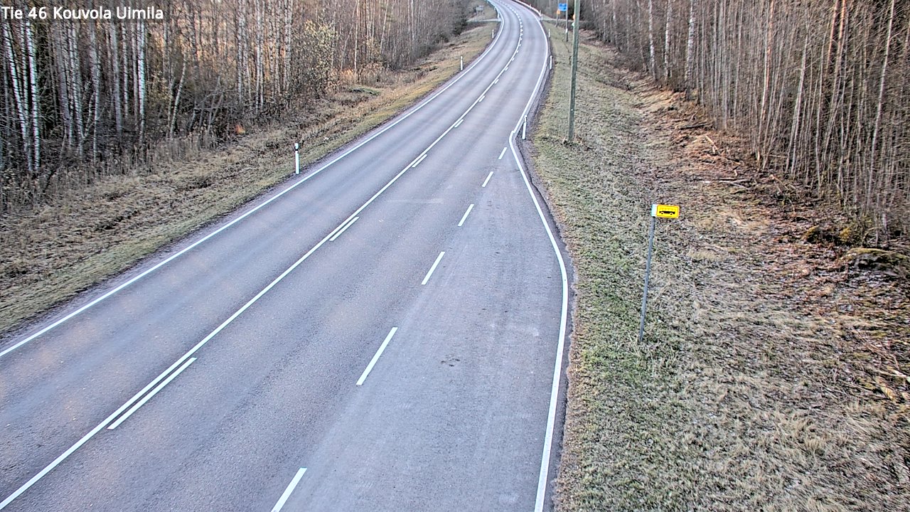 Weather Camera Image Väg 46 Kouvola, Uimila, Kouvola, Kymenlaakso