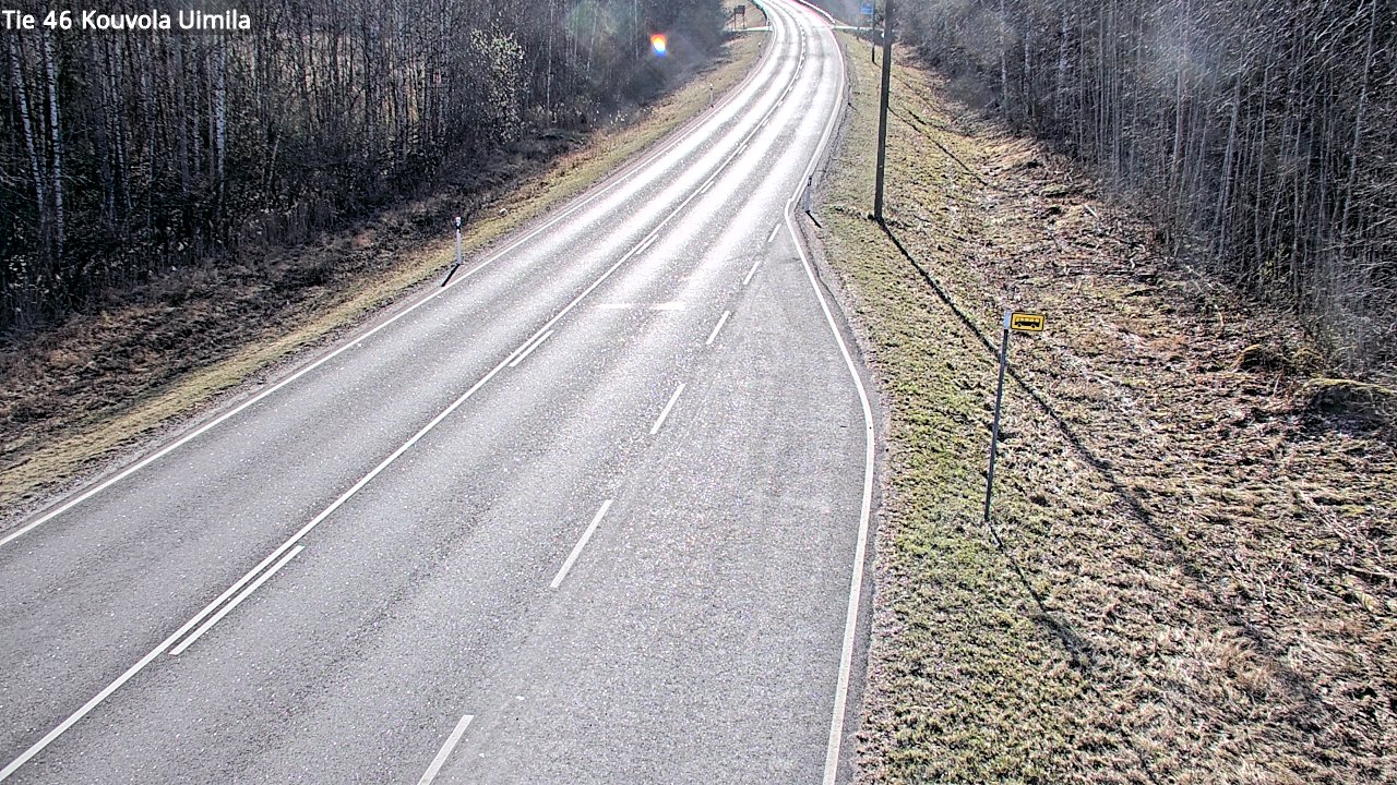 Weather Camera Image Väg 46 Kouvola, Uimila, Kouvola, Kymenlaakso