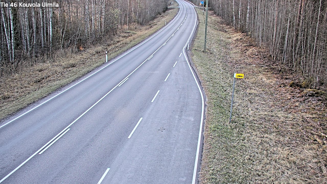 Weather Camera Image Väg 46 Kouvola, Uimila, Kouvola, Kymenlaakso