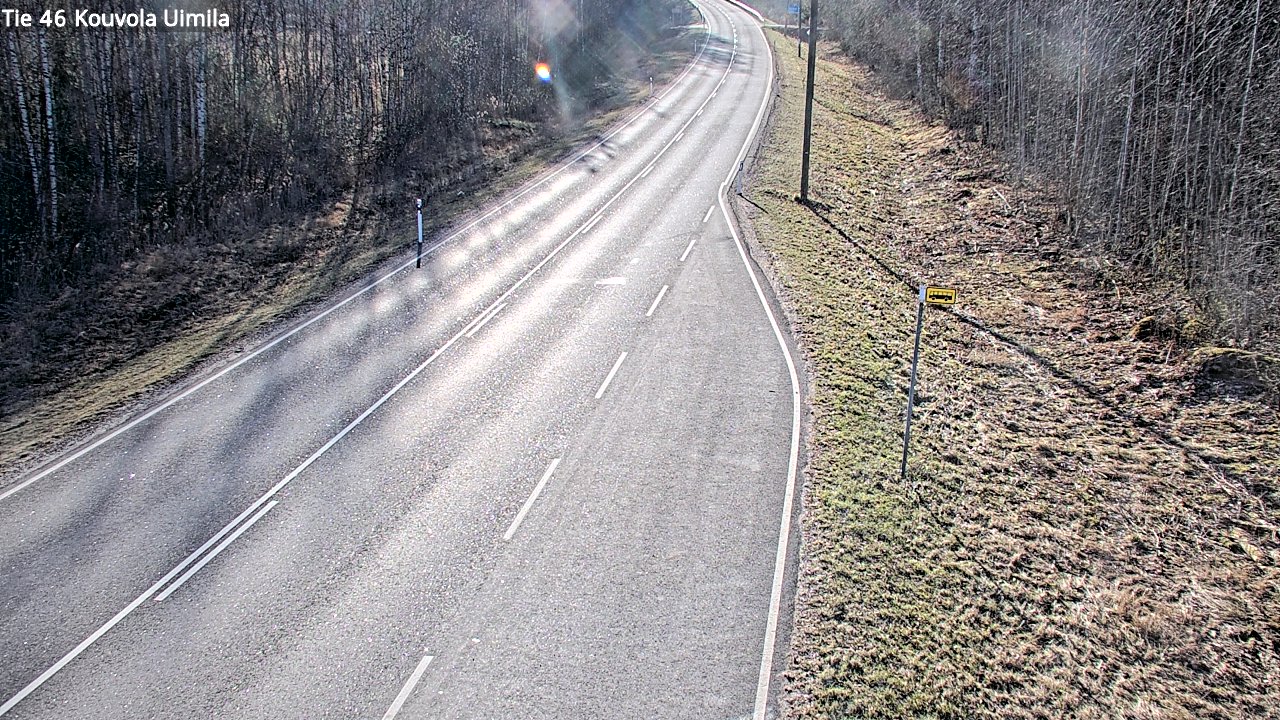 Weather Camera Image Väg 46 Kouvola, Uimila, Kouvola, Kymenlaakso