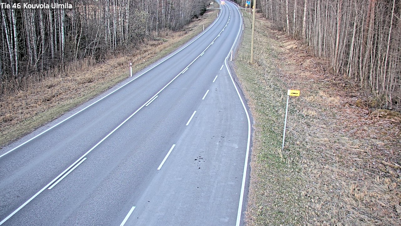 Weather Camera Image Väg 46 Kouvola, Uimila, Kouvola, Kymenlaakso