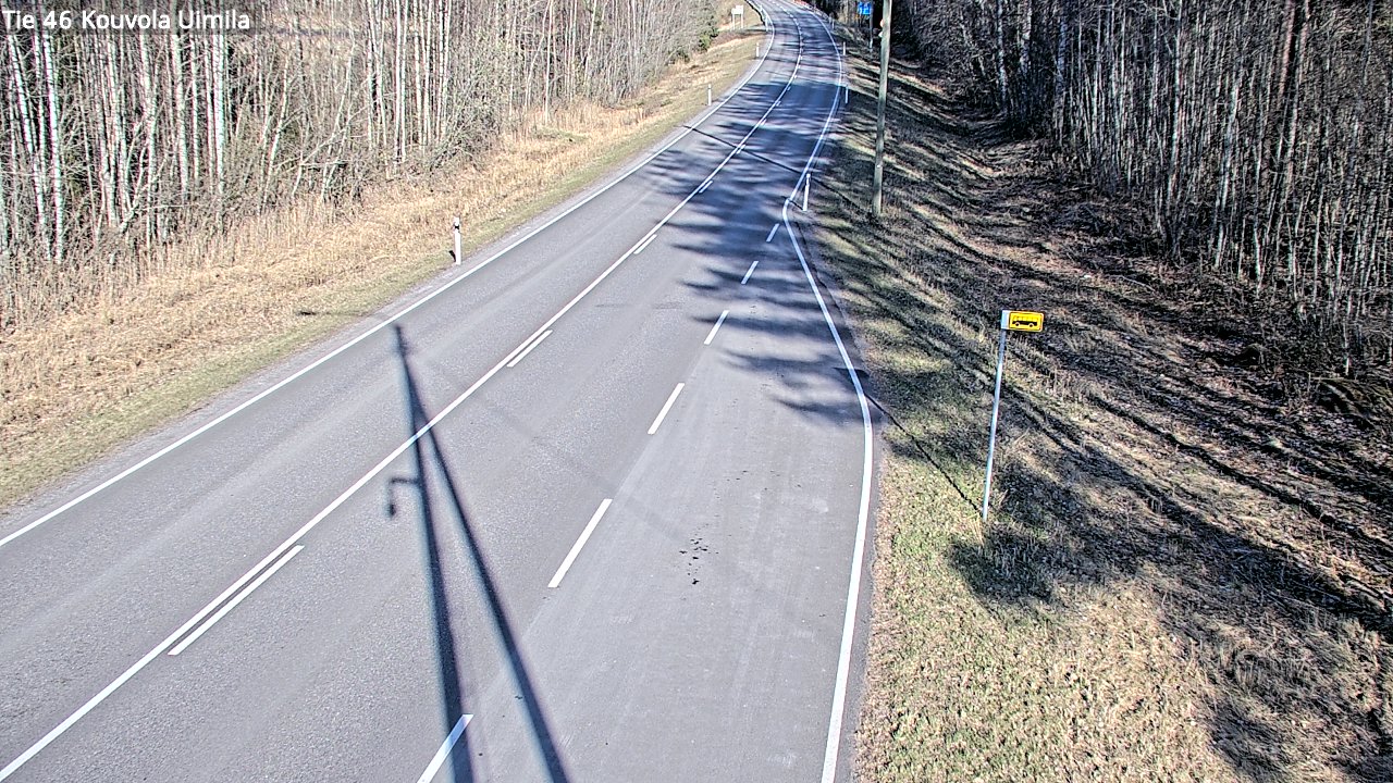 Weather Camera Image Väg 46 Kouvola, Uimila, Kouvola, Kymenlaakso