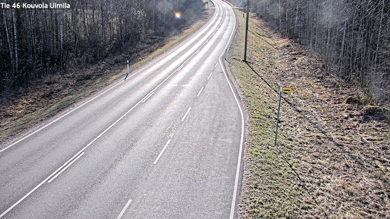 Weather Camera Image Väg 46 Kouvola, Uimila, Kouvola, Kymenlaakso