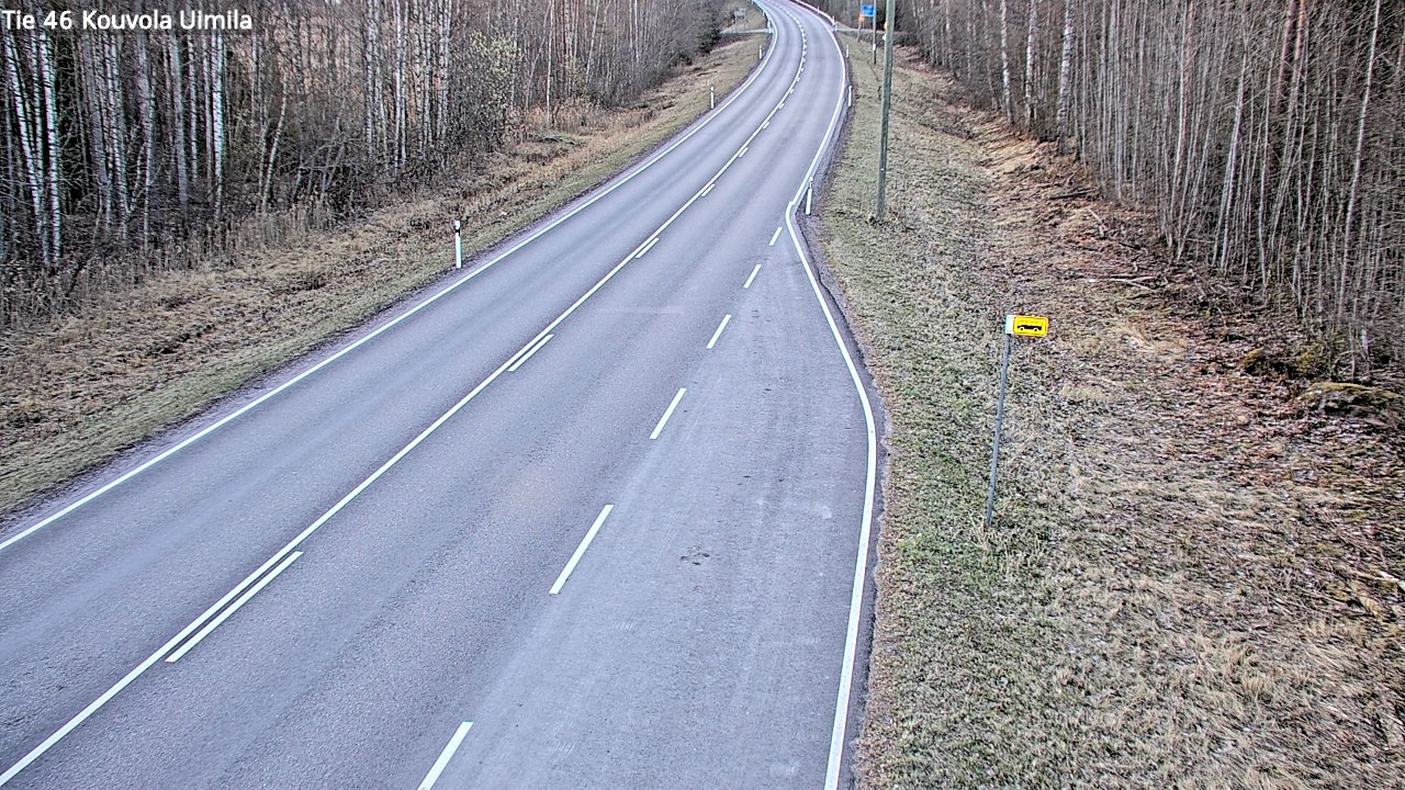 Weather Camera Image Väg 46 Kouvola, Uimila, Kouvola, Kymenlaakso
