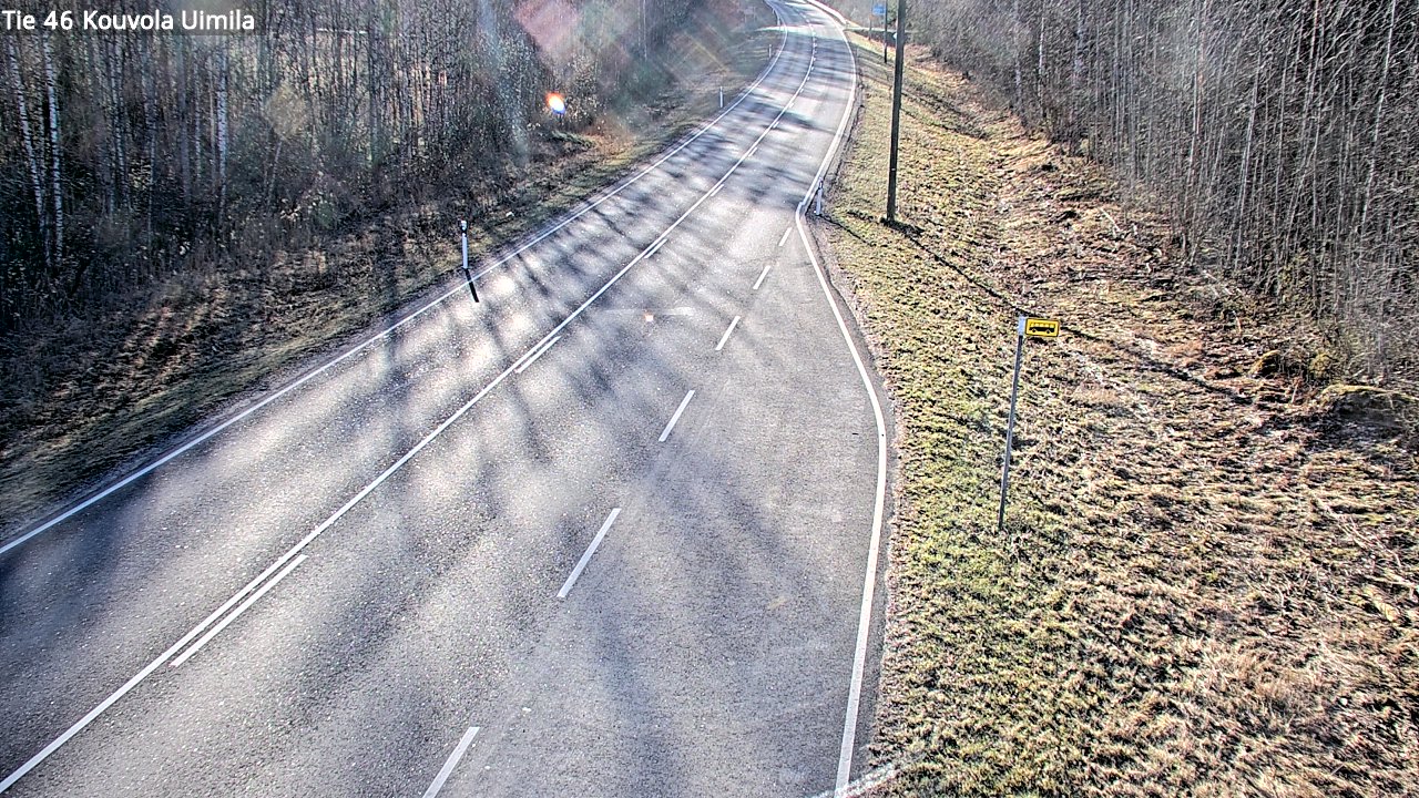 Weather Camera Image Väg 46 Kouvola, Uimila, Kouvola, Kymenlaakso