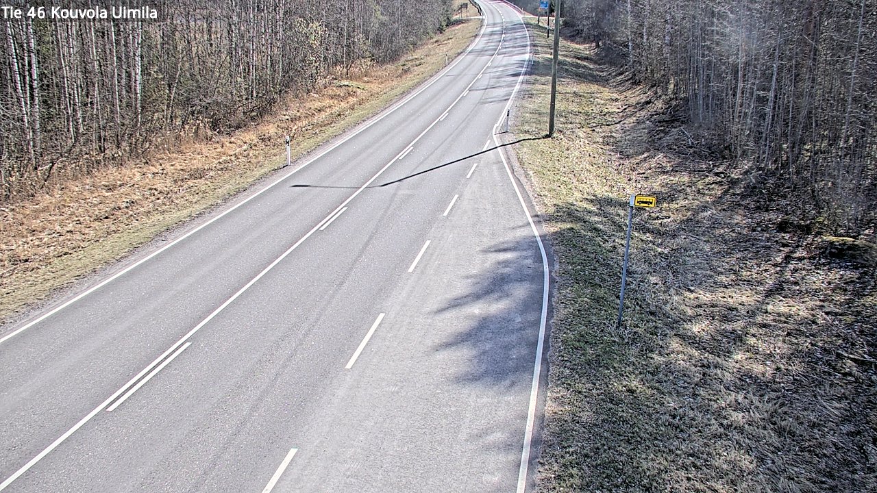 Weather Camera Image Väg 46 Kouvola, Uimila, Kouvola, Kymenlaakso