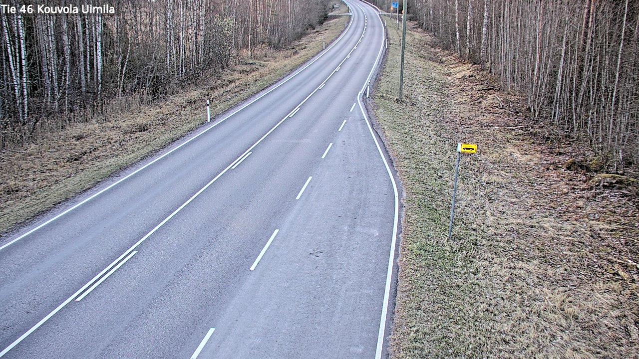 Weather Camera Image Väg 46 Kouvola, Uimila, Kouvola, Kymenlaakso