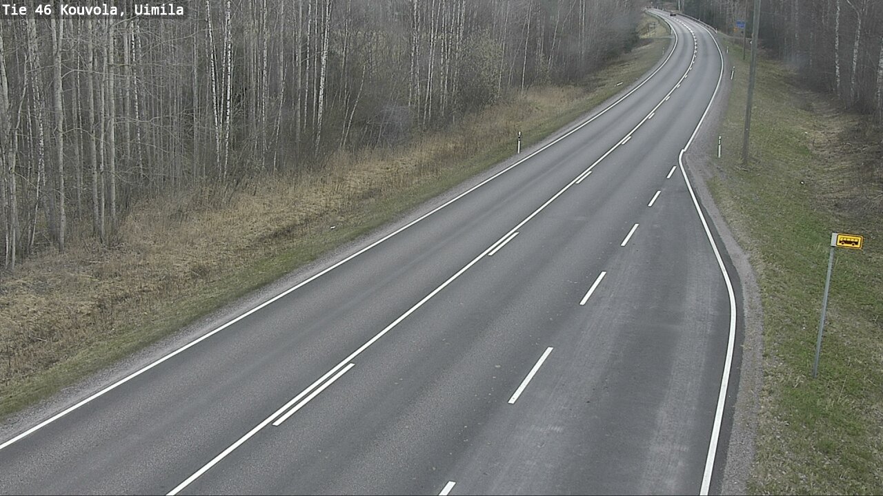 Weather Camera Image Väg 46 Kouvola, Uimila, Kouvola, Kymenlaakso