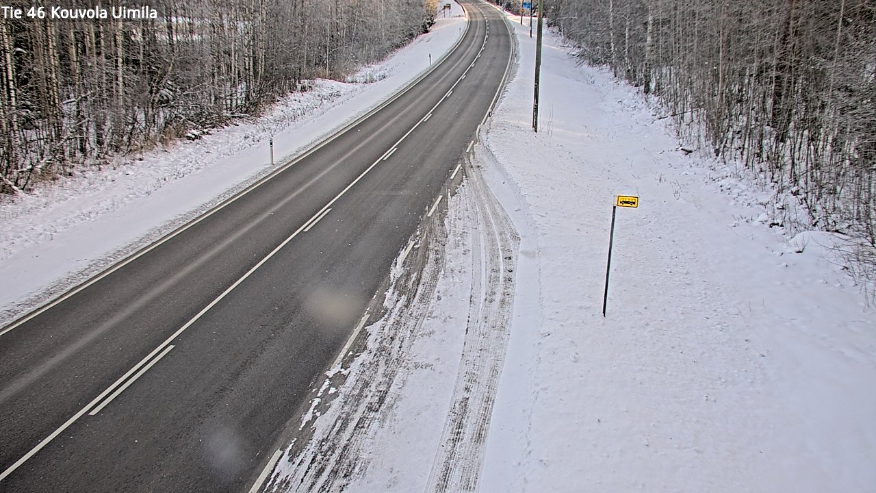 Weather Camera Image Road 46 Kouvola, Uimila, Kouvola, Kymenlaakso