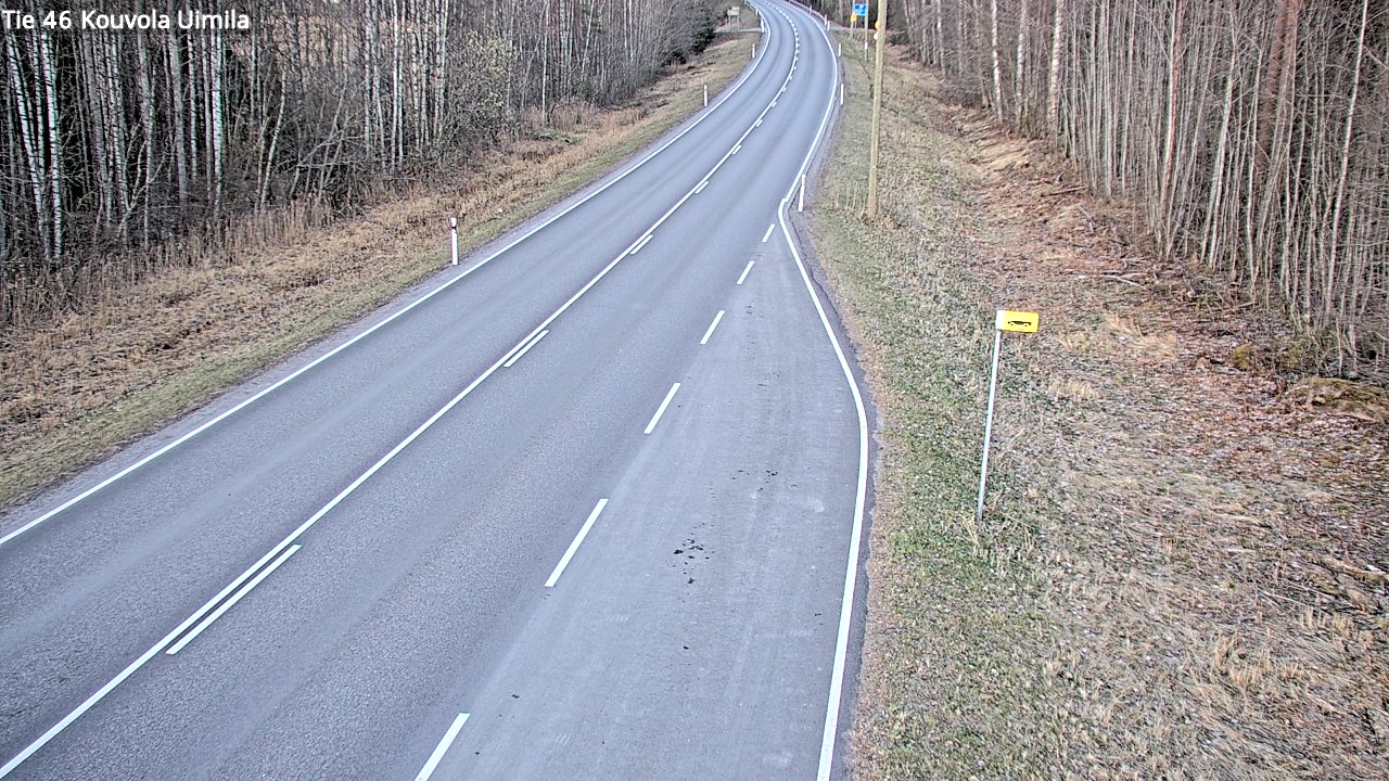 Weather Camera Image Väg 46 Kouvola, Uimila, Kouvola, Kymenlaakso