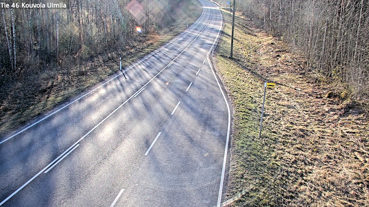 Weather Camera Image Väg 46 Kouvola, Uimila, Kouvola, Kymenlaakso