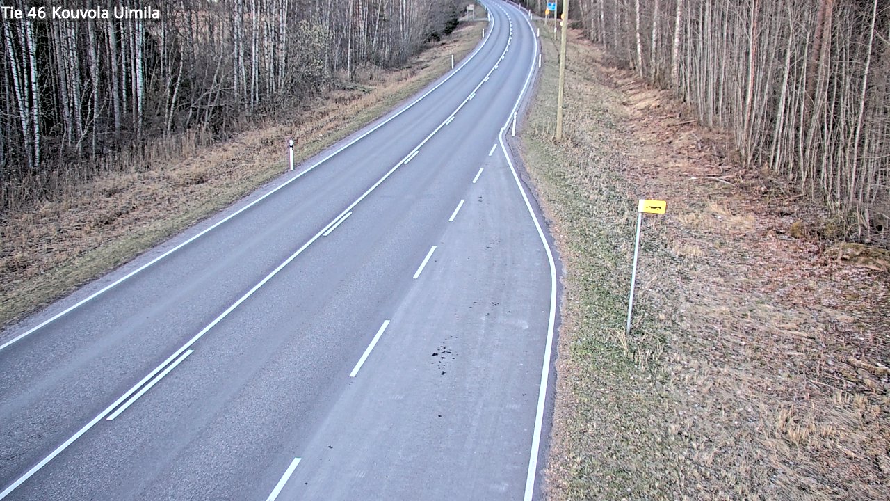 Weather Camera Image Väg 46 Kouvola, Uimila, Kouvola, Kymenlaakso