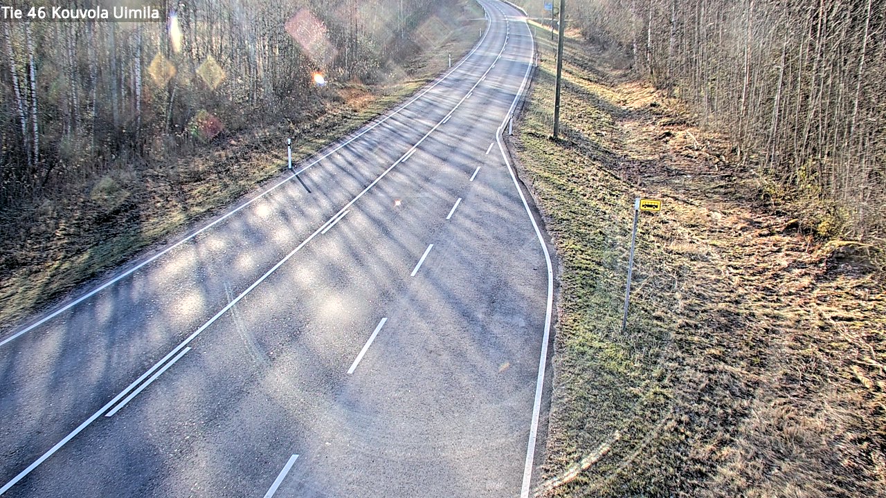 Weather Camera Image Väg 46 Kouvola, Uimila, Kouvola, Kymenlaakso
