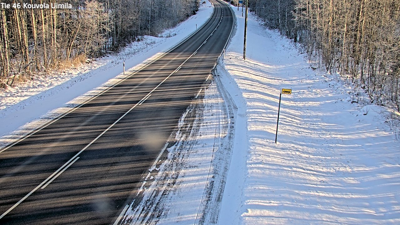 Weather Camera Image Road 46 Kouvola, Uimila, Kouvola, Kymenlaakso