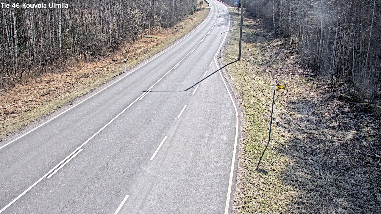 Weather Camera Image Väg 46 Kouvola, Uimila, Kouvola, Kymenlaakso