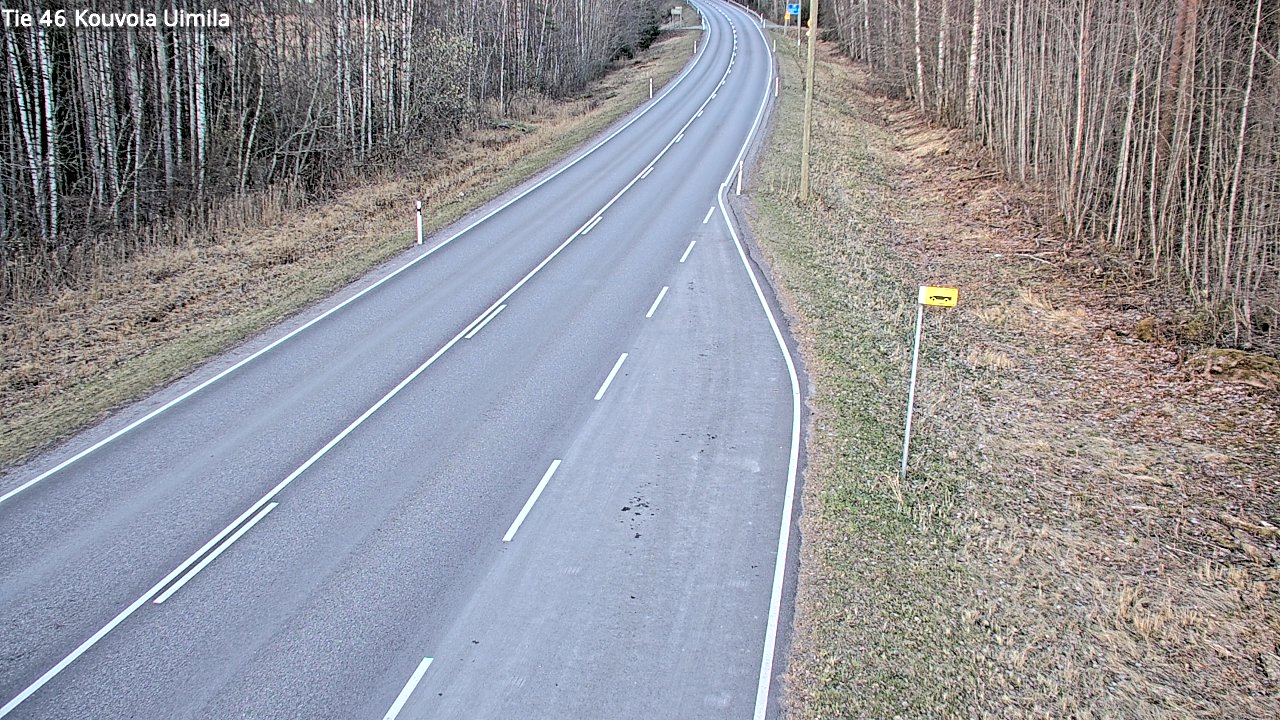 Weather Camera Image Väg 46 Kouvola, Uimila, Kouvola, Kymenlaakso