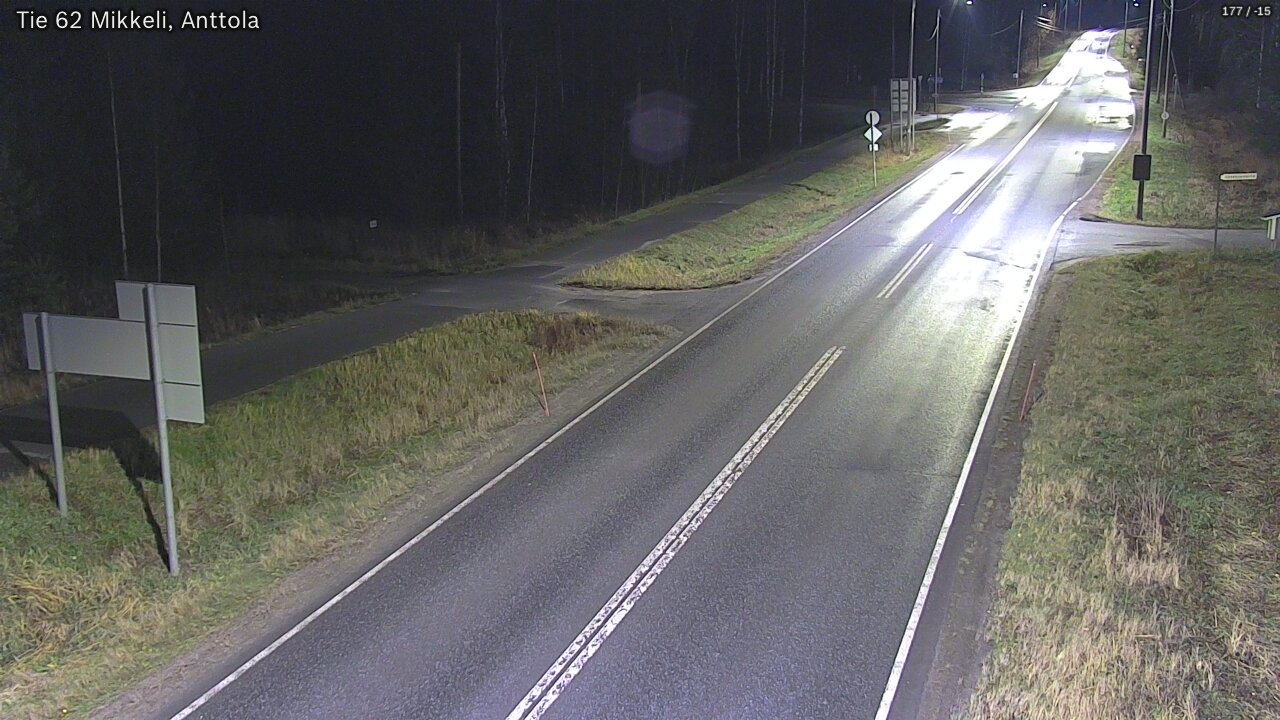 Weather Camera Image Road 62 Mikkeli, Anttola, Mikkeli, Etelä-Savo