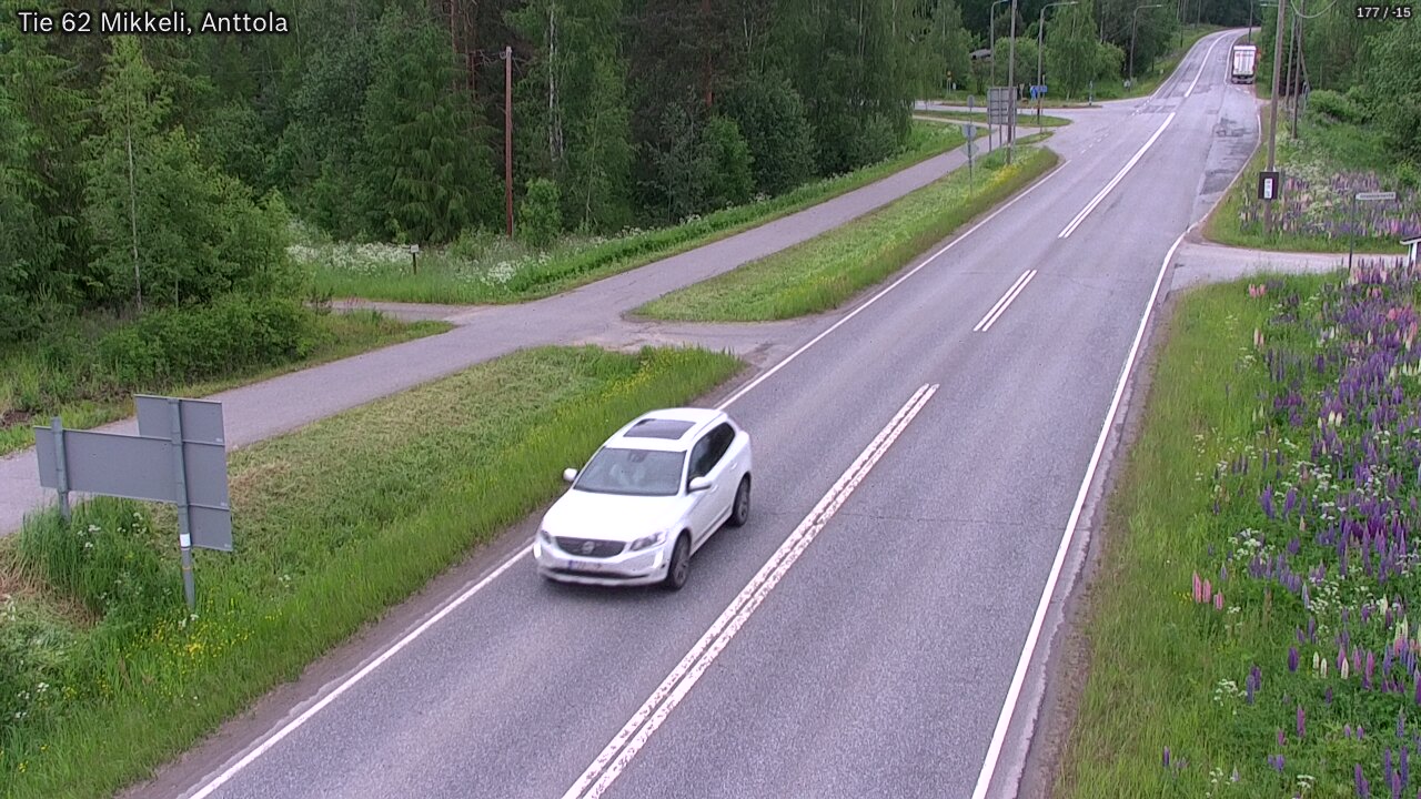 Weather Camera Image Väg 62 S:t Michel, Anttola, Mikkeli, Etelä-Savo
