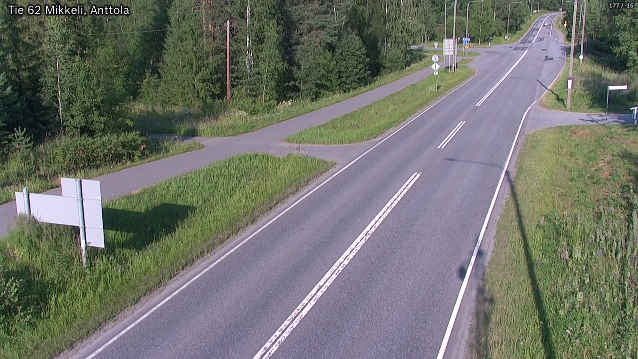 Weather Camera Image Väg 62 S:t Michel, Anttola, Mikkeli, Etelä-Savo