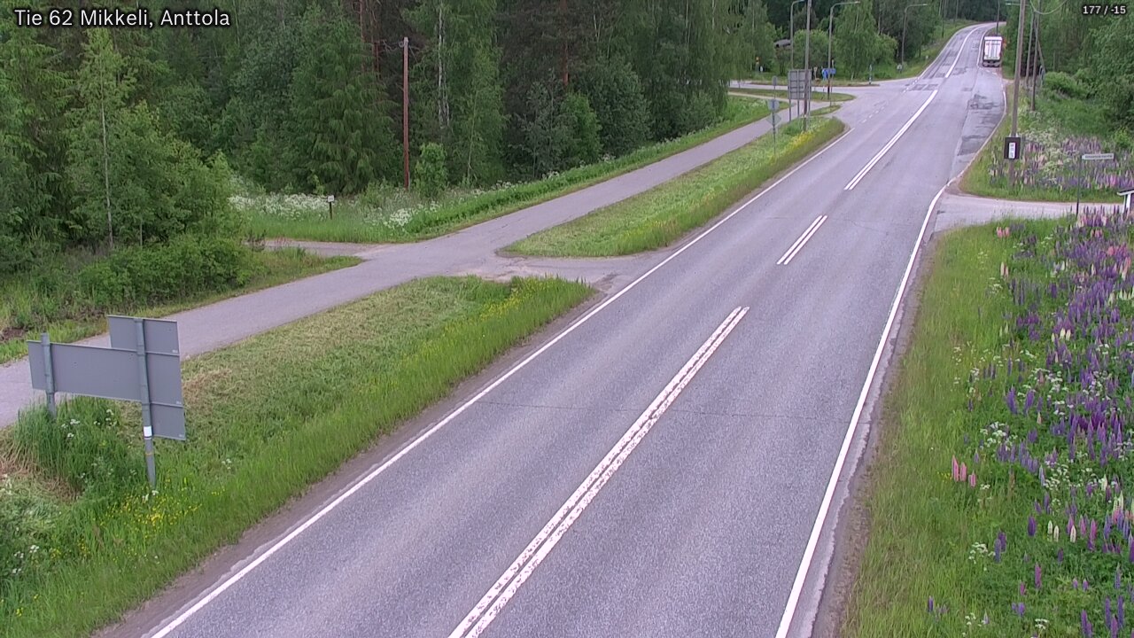 Weather Camera Image Väg 62 S:t Michel, Anttola, Mikkeli, Etelä-Savo