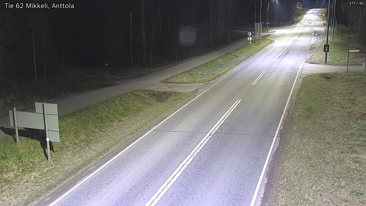 Weather Camera Image Väg 62 S:t Michel, Anttola, Mikkeli, Etelä-Savo