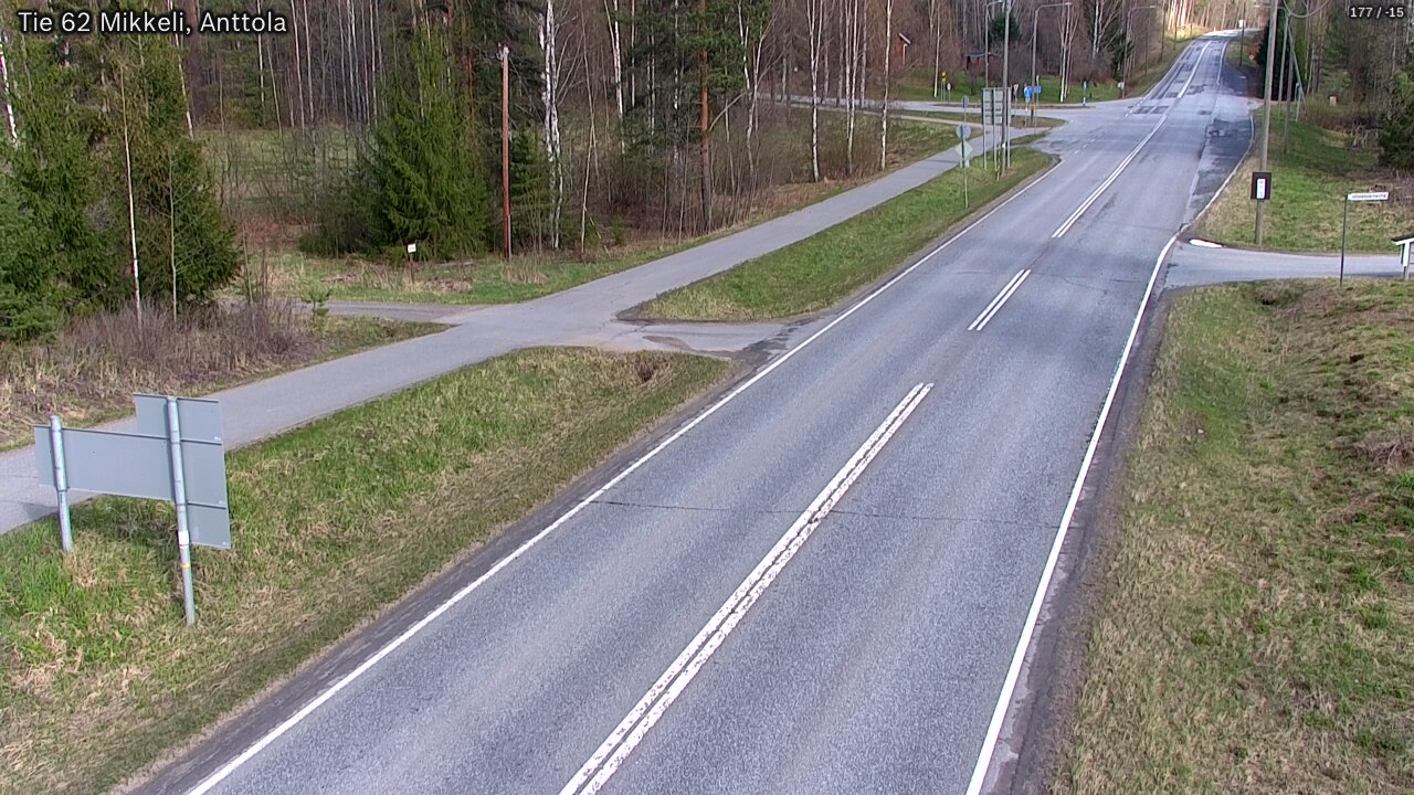 Weather Camera Image Road 62 Mikkeli, Anttola, Mikkeli, Etelä-Savo