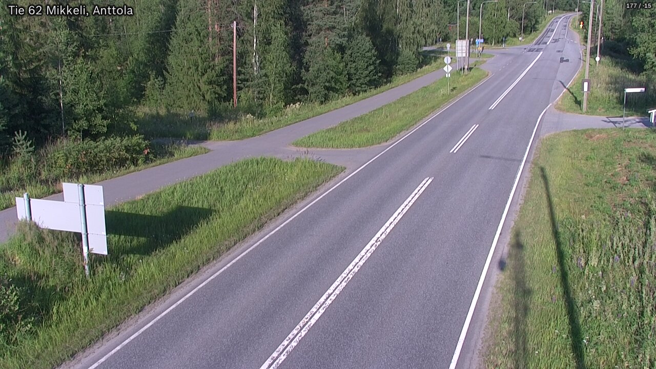 Weather Camera Image Road 62 Mikkeli, Anttola, Mikkeli, Etelä-Savo
