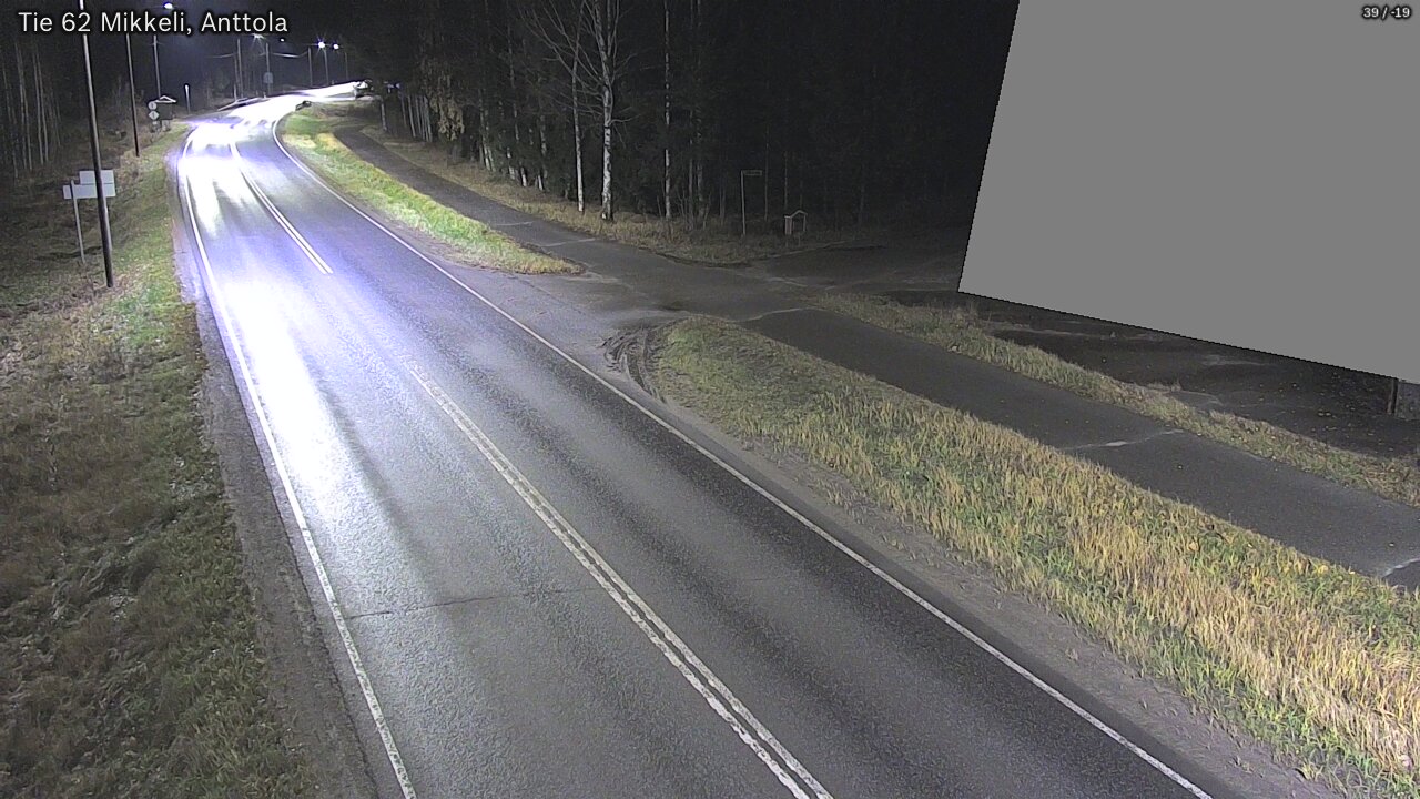 Weather Camera Image Road 62 Mikkeli, Anttola, Mikkeli, Etelä-Savo