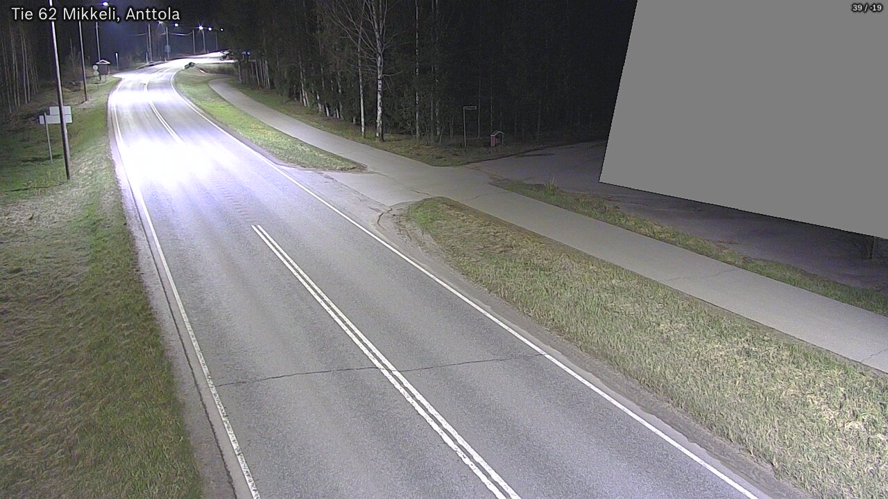 Weather Camera Image Road 62 Mikkeli, Anttola, Mikkeli, Etelä-Savo