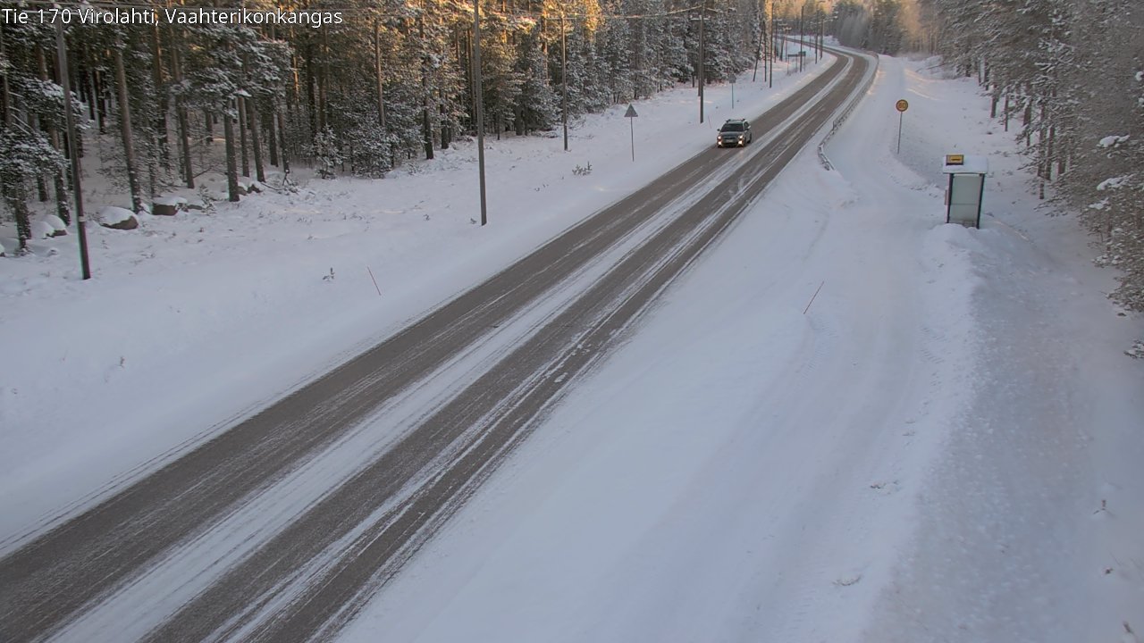 Weather Camera Image Road 170 Virolahti, Vaahterikonkangas, Virolahti, Kymenlaakso