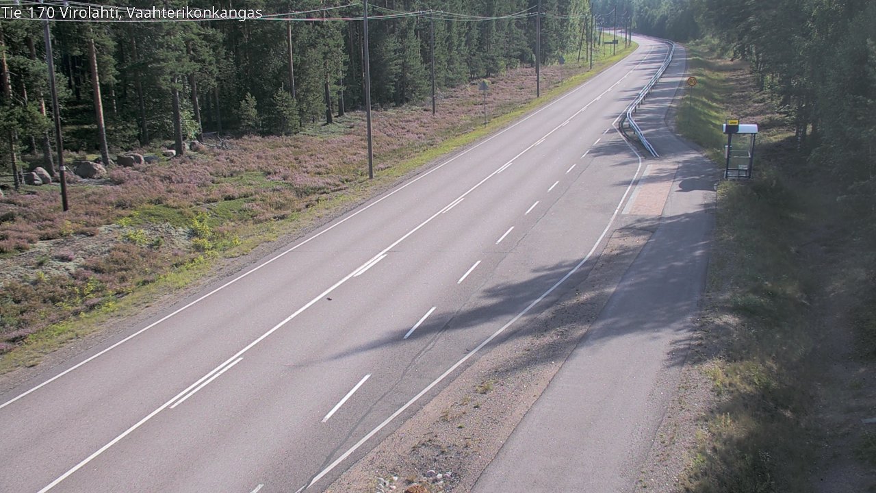 Weather Camera Image Road 170 Virolahti, Vaahterikonkangas, Virolahti, Kymenlaakso