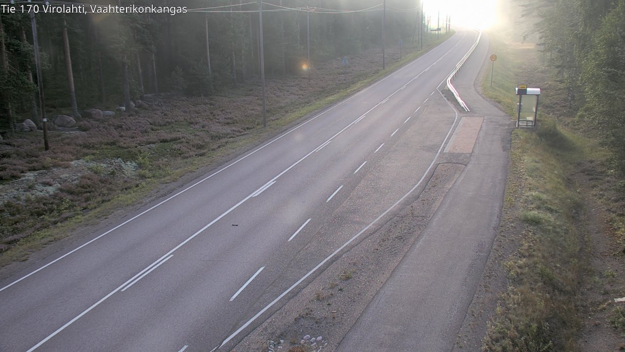 Weather Camera Image Road 170 Virolahti, Vaahterikonkangas, Virolahti, Kymenlaakso