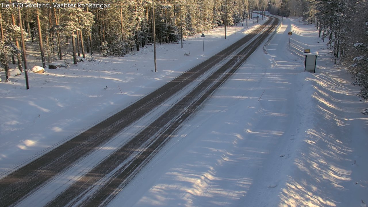 Weather Camera Image Road 170 Virolahti, Vaahterikonkangas, Virolahti, Kymenlaakso