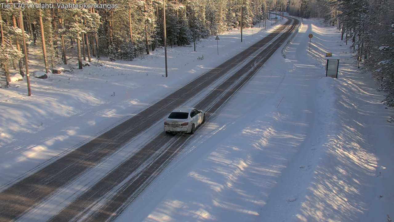 Weather Camera Image Road 170 Virolahti, Vaahterikonkangas, Virolahti, Kymenlaakso