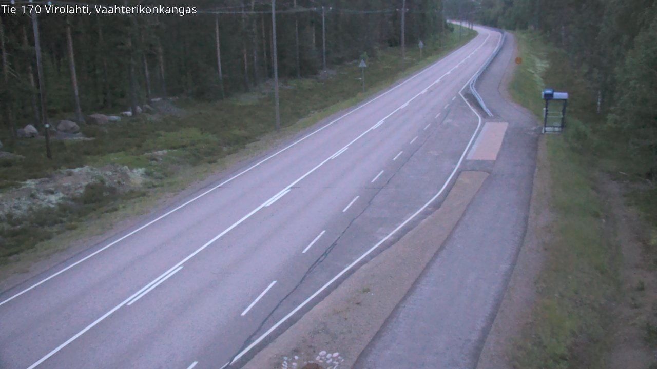 Weather Camera Image Väg 170 Vederlax, Vaahterikonkangas, Virolahti, Kymenlaakso