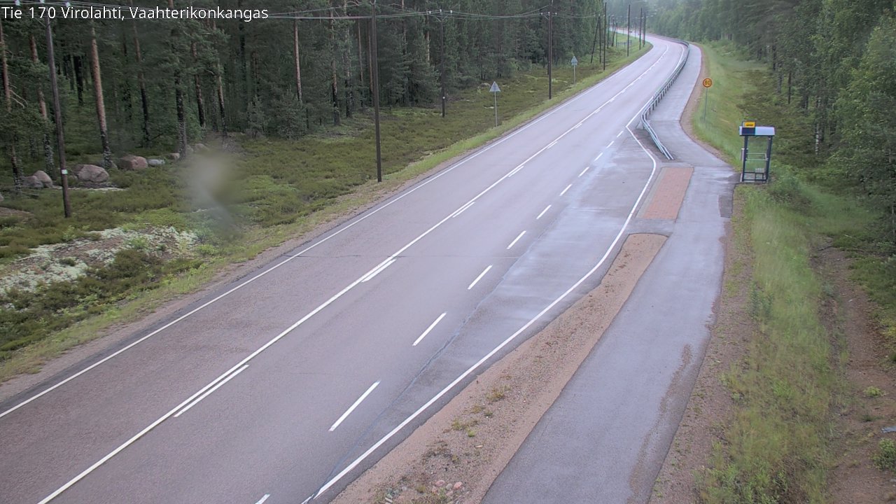 Weather Camera Image Väg 170 Vederlax, Vaahterikonkangas, Virolahti, Kymenlaakso