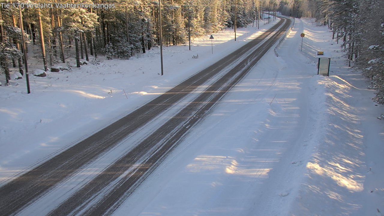 Weather Camera Image Road 170 Virolahti, Vaahterikonkangas, Virolahti, Kymenlaakso