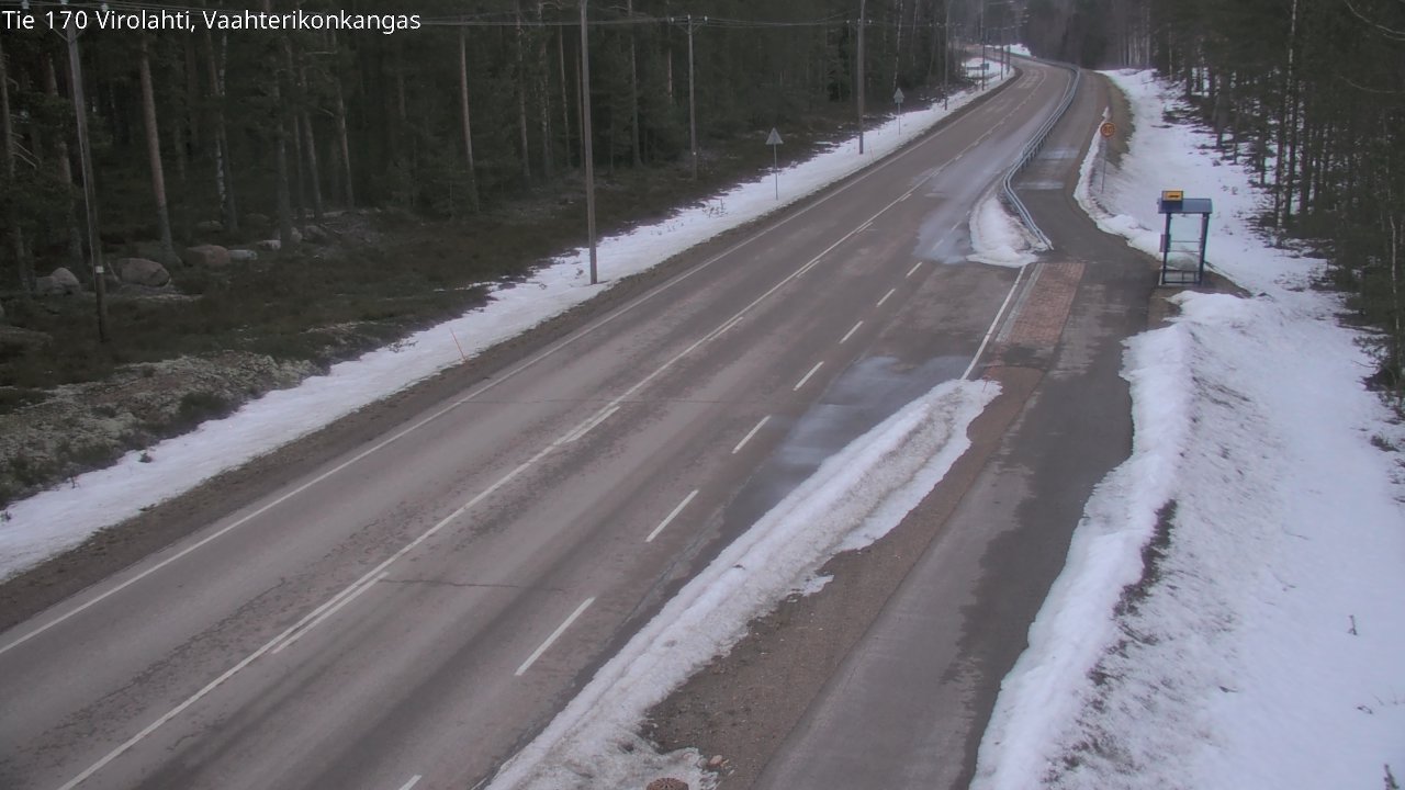 Weather Camera Image Väg 170 Vederlax, Vaahterikonkangas, Virolahti, Kymenlaakso