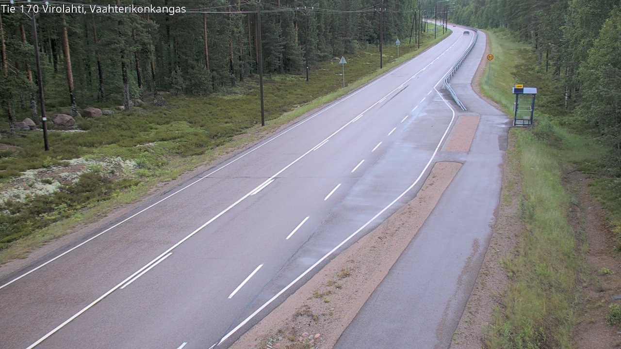 Weather Camera Image Väg 170 Vederlax, Vaahterikonkangas, Virolahti, Kymenlaakso