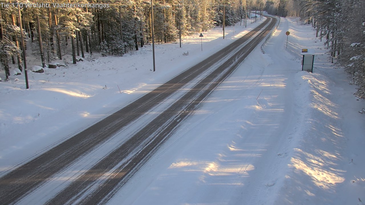 Weather Camera Image Road 170 Virolahti, Vaahterikonkangas, Virolahti, Kymenlaakso