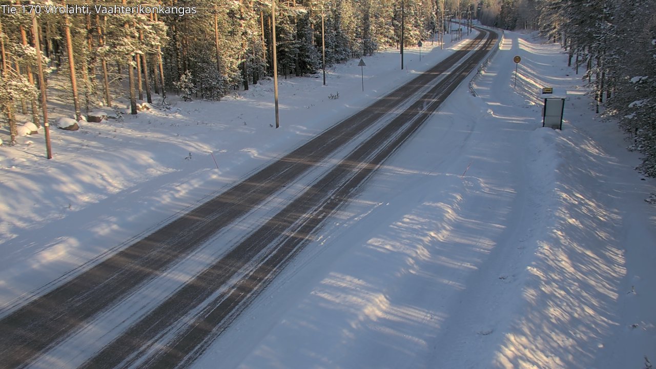 Weather Camera Image Road 170 Virolahti, Vaahterikonkangas, Virolahti, Kymenlaakso